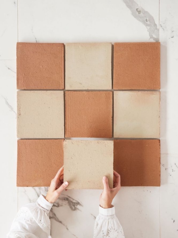Beyond Neutral Floors: Discover the Bold Yet Cozy Look of Terracotta Chequerboard Tiles