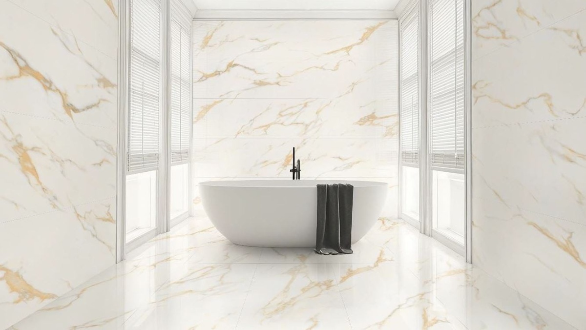 Why Golden Vein Marble Tiles Are a Luxury Trend in 2025 